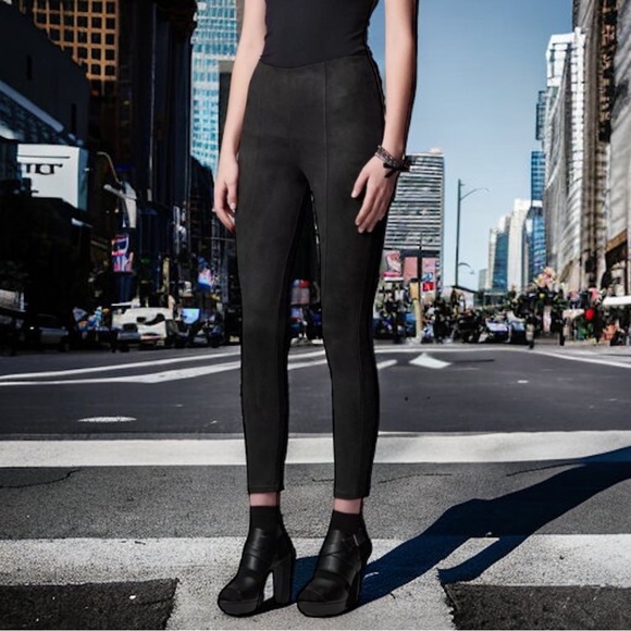 Simply Vera Vera Wang Black High Waisted Ponte Pull-on Skinny Pants M EUC Preppy - Picture 17 of 17